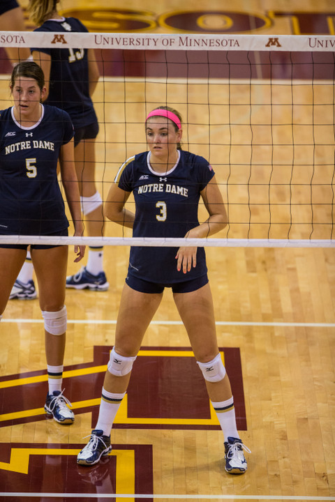 Freshman Sam Fry had a season-high 13 kills to go along with six blocks and a service ace in a 3-2 win over Morehead State Friday afternoon.