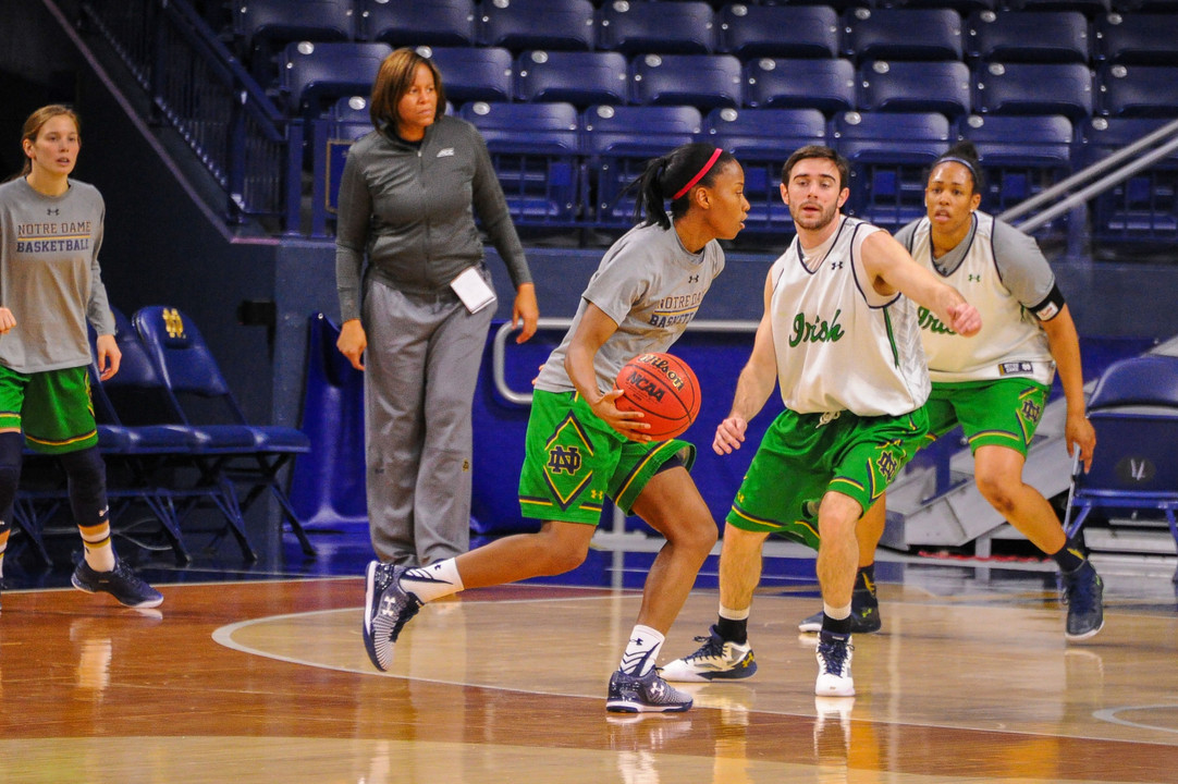 ND Women's Basketball Practice Players