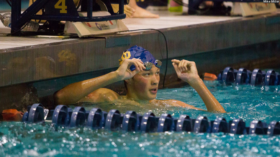 ACC Men's Swimmer of the Week Zach Yeadon
